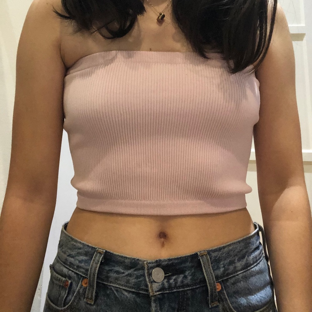 Pink tube top
